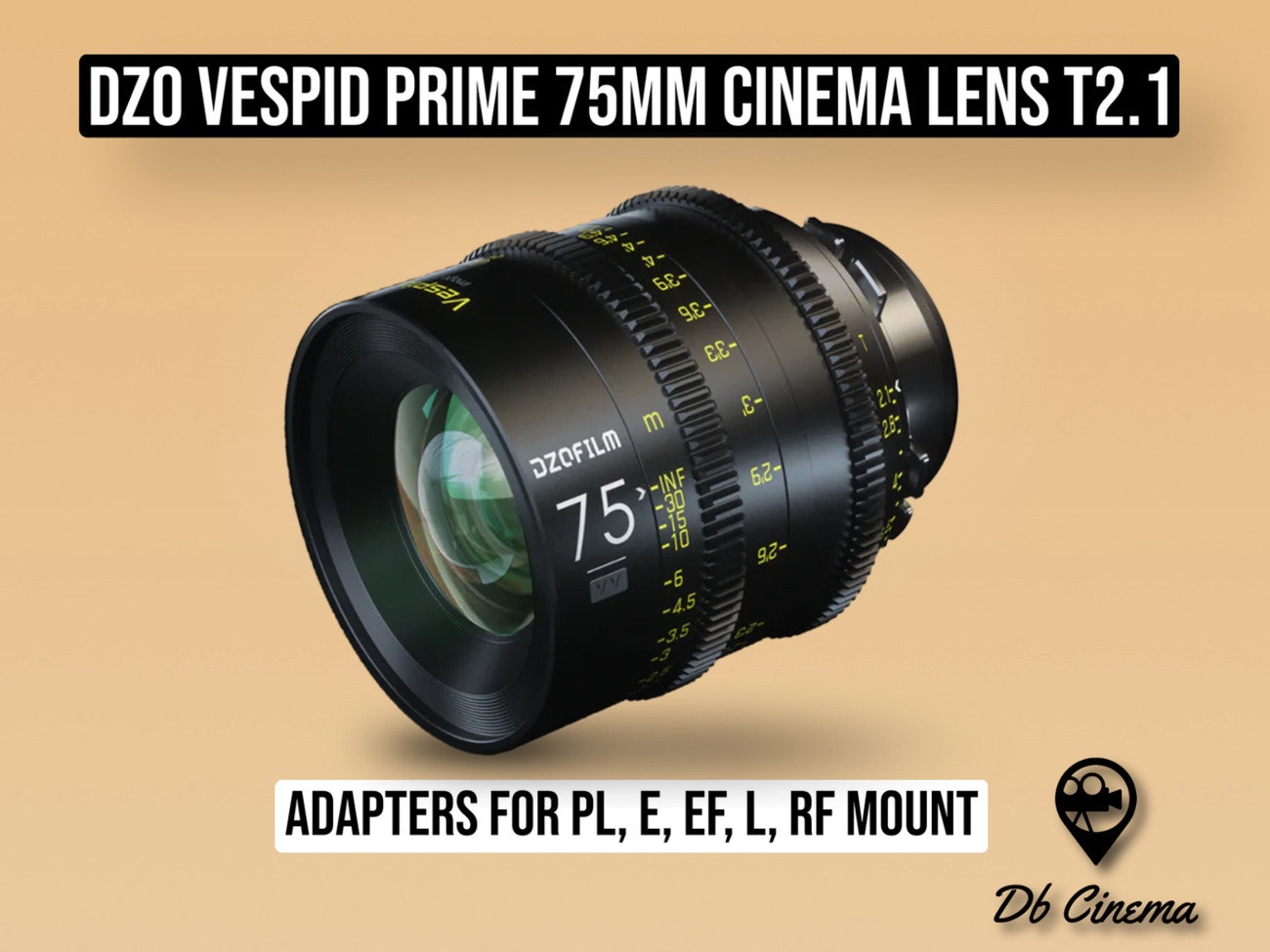 DZOFILM Vespid 75mm T2.1 Cinema Prime