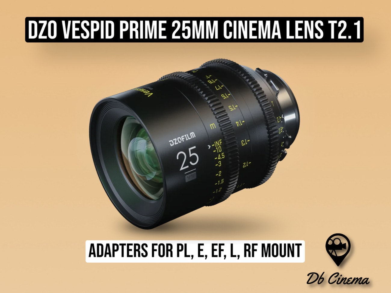 DZOFILM Vespid 25mm T2.1 Cinema Prime